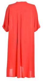 Chiffon Ladies' Plus Size Relaxed Dress With Two Pockets In Front