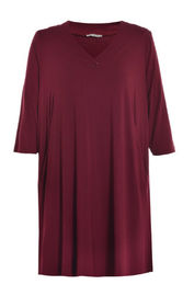 Red / Black Color Beautiful Ladies Plus Size Dresses Anti Wrinkle Breathable