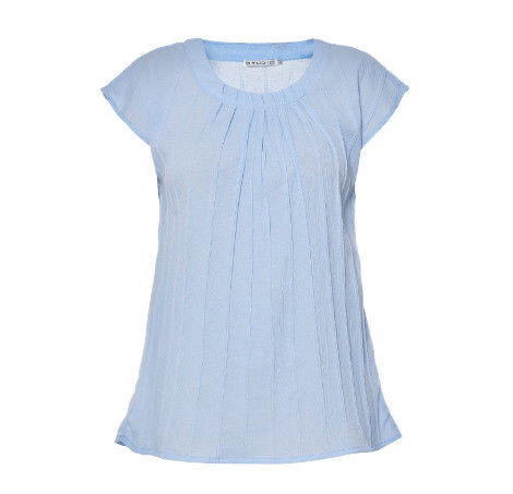 Three Colors Optional Ladies Fashion Tops 100% Linen Small To Large Size
